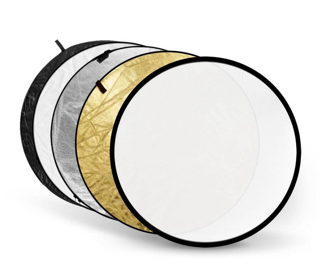 Bild von RFT-05 Reflektor 5IN1 110cm gold, silber, schwarz, weiß, transparent