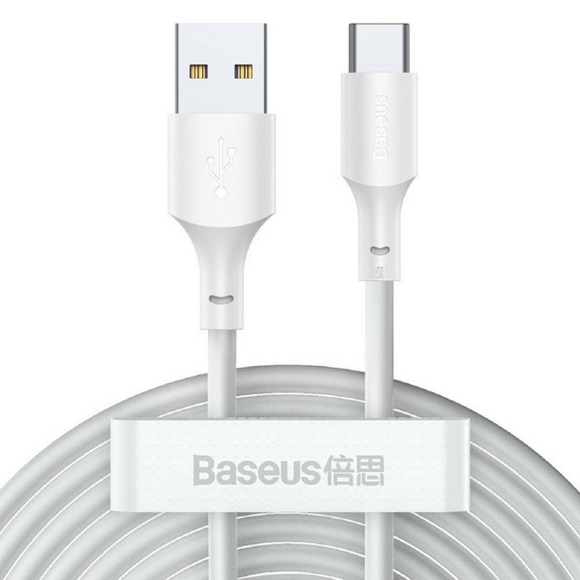 Bild von Baseus 2x USB-Kabel - USB Typ C Schnellladung Power Delivery Quick Charge 40 W 5 A 1,5 m weiß (TZCATZJ-02)