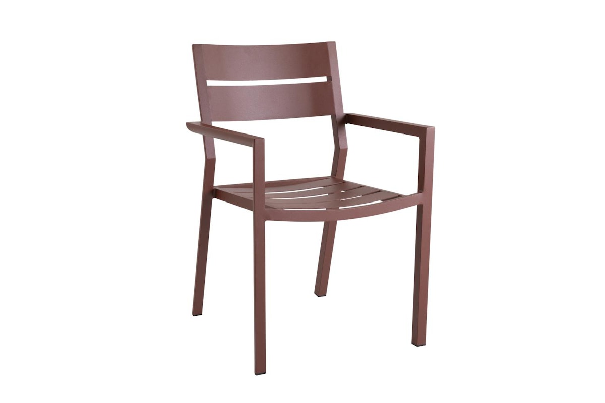 Bild von Brafab Stapelsessel DELIA, Aluminium Burnt Paprika