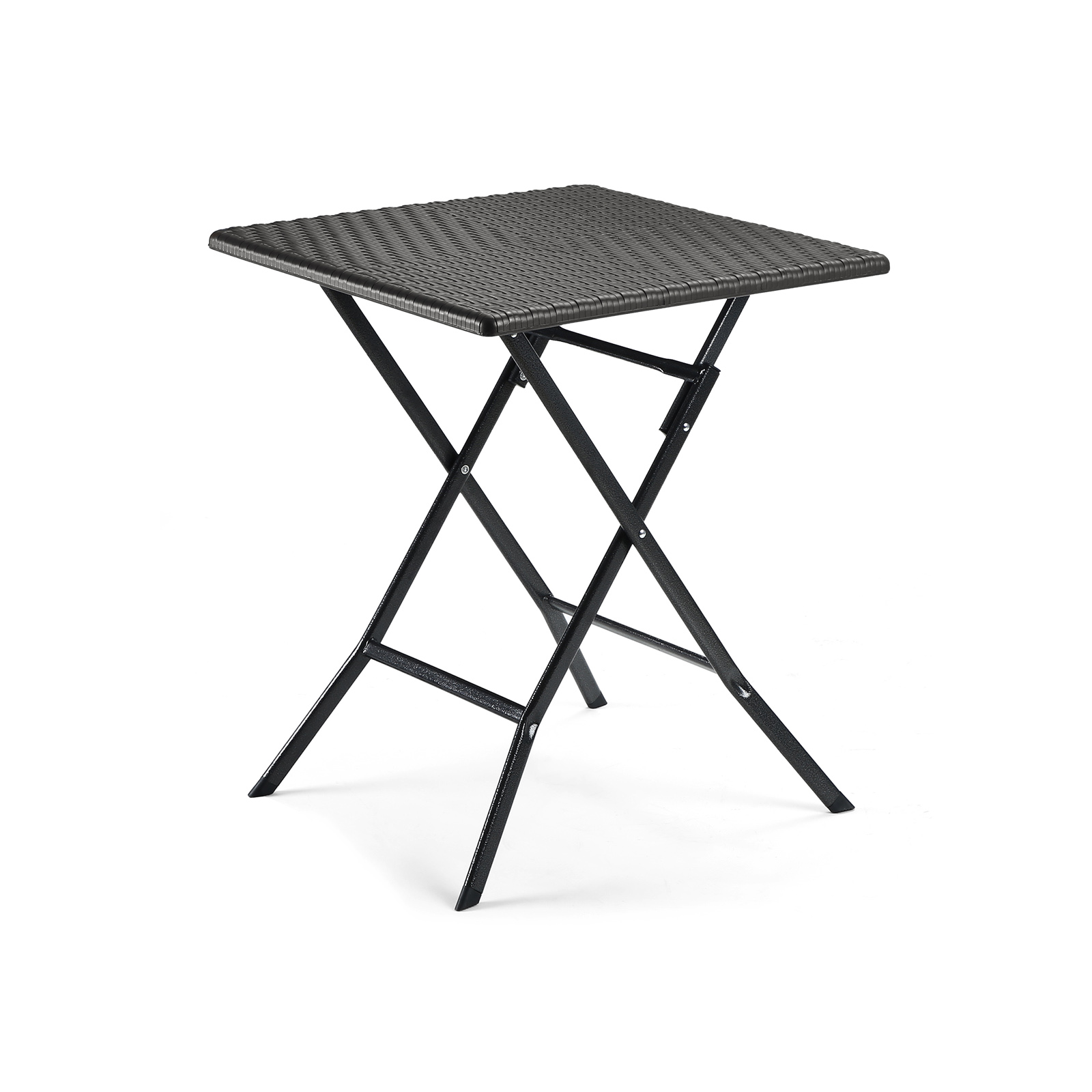 Bild von Klapptisch Polyrattan Dunkelbraun