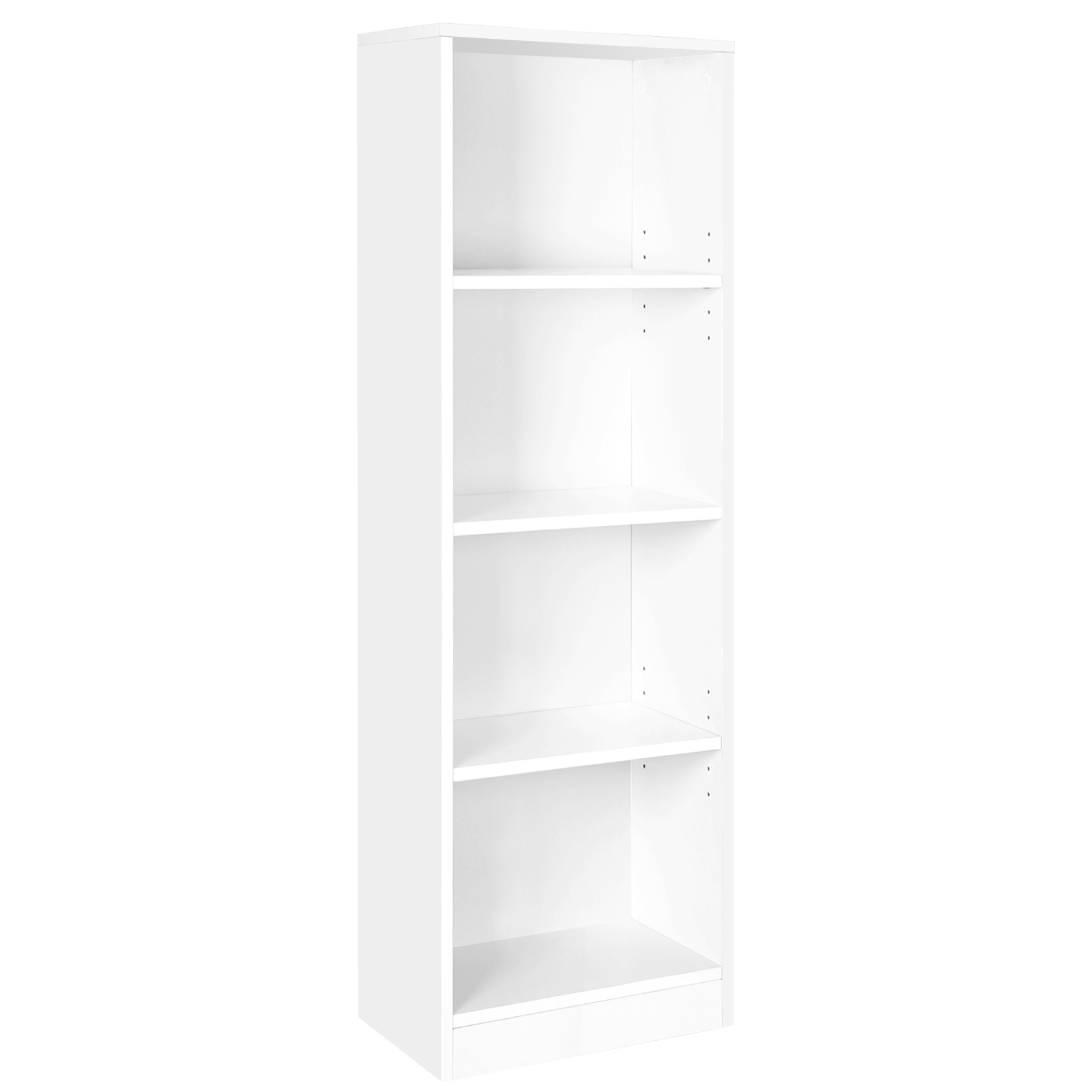 Bild von Schlichtes Bücherregal 4 Fächer Weiß