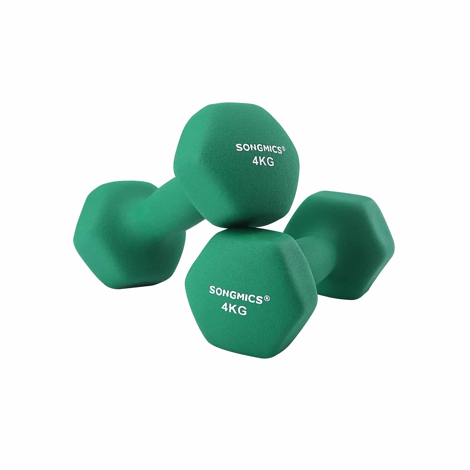 Bild von SONGMICS Kurzhantel Hanteln, (2er Set Neopren-Beschichtung, Hantelset, Kurzhanteln, Hexagon), 1KG-2KG-3KG-4KG-5KG Krafttraining, Workout, Fitnesstraining