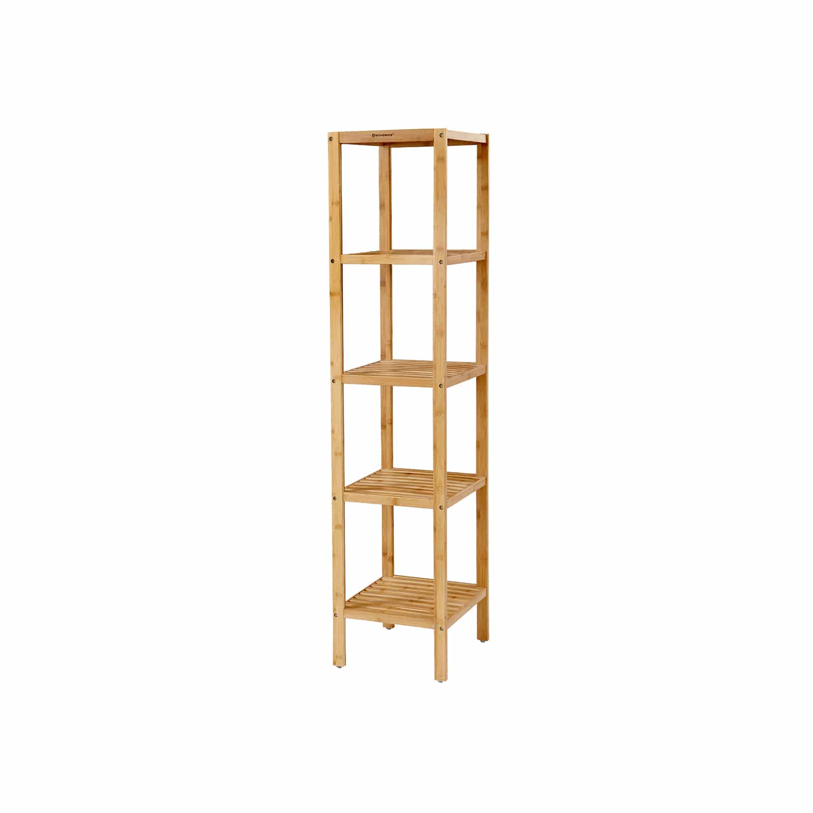 Bild von SONGMICS Standregal, Standregal BCB55Y, 5-stöckiges Badezimmerregal aus Bambus, Standregal