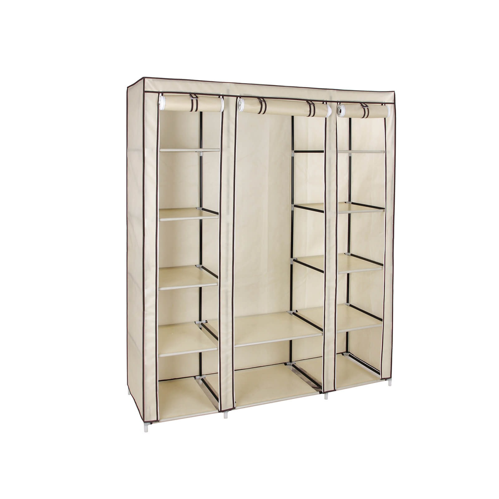 Bild von Kleiderschrank 175 x 150 cm Beige