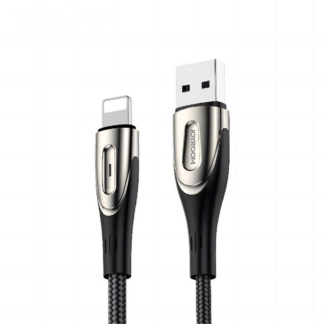 Bild von Joyroom USB Cable for Lightning Sharp S-M411 2.4A, 3m (Black) (3 m, USB 2.0), USB Kabel