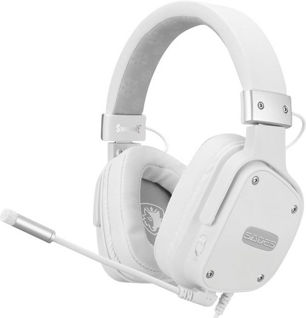 Bild von Sades Snowwolf SA-722S (Kabelgebunden), Gaming Headset, Weiss