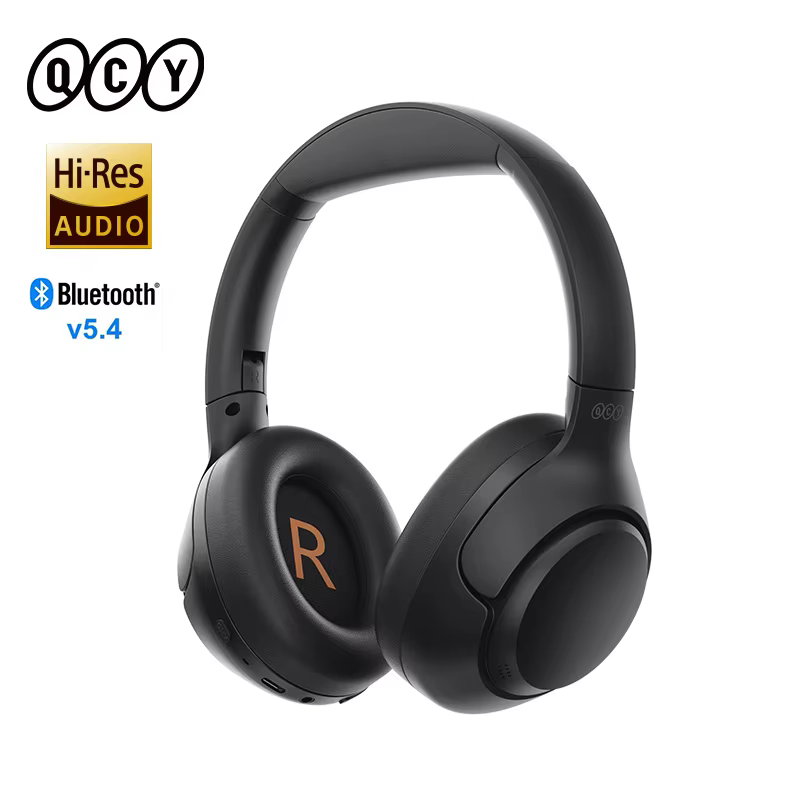 Bild von QCY H3 ANC Kabellose Kopfhörer Bluetooth 5.4 Hi-Res Audio Over Ear Headset 43 dB Hybrid-Ohrhörer mit