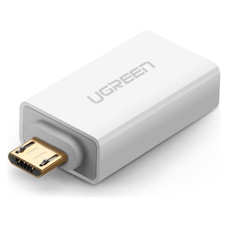 Bild von Ugreen MicroUSB zu USB Adapter OTG On-The-Go (Micro USB, USB), Mobilgerät Adapter, Weiss