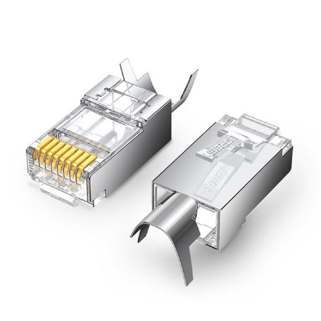 Bild von UGREEN 10x Modularstecker RJ45 Stecker 8P8C Cat 6A Cat 7 Adapter Netzwerk-Adapter