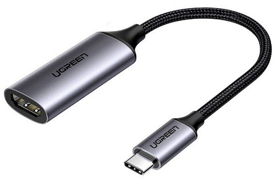 Bild von Ugreen USB-C zu HDMI Adapter (USB Typ-C, HDMI, 10 cm), Data + Video Adapter, Schwarz, Silber