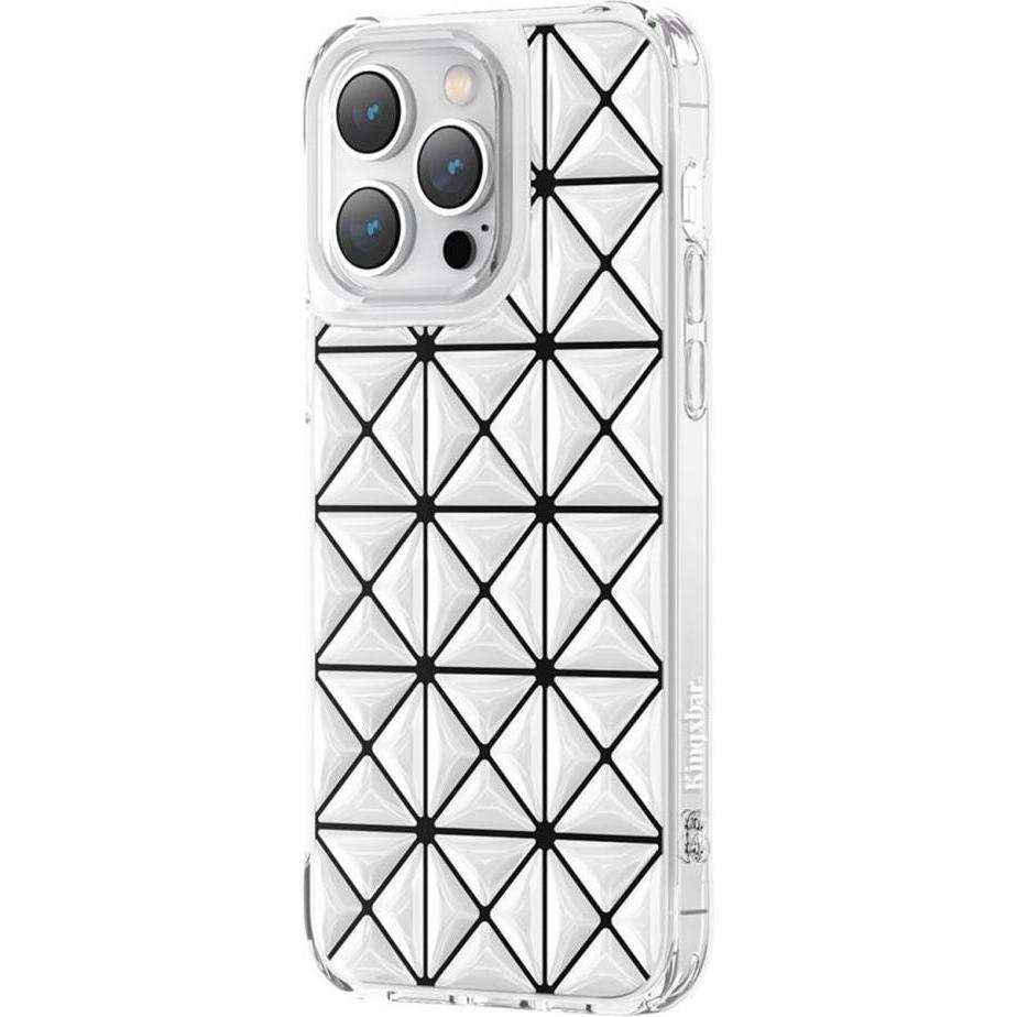 Bild von Kingxbar Miya Serie Hülle iPhone 14 Pro Max Rückseite weiss (Apple iPhone 14 Pro Max), Smartphone Hülle, Weiss