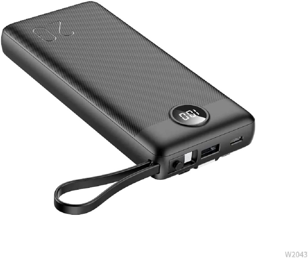 Bild von VEGER Powerbank C20-20 000mAh (Micro + Typ C + iPhone) schnelles Aufladen Schwarz (W2047)