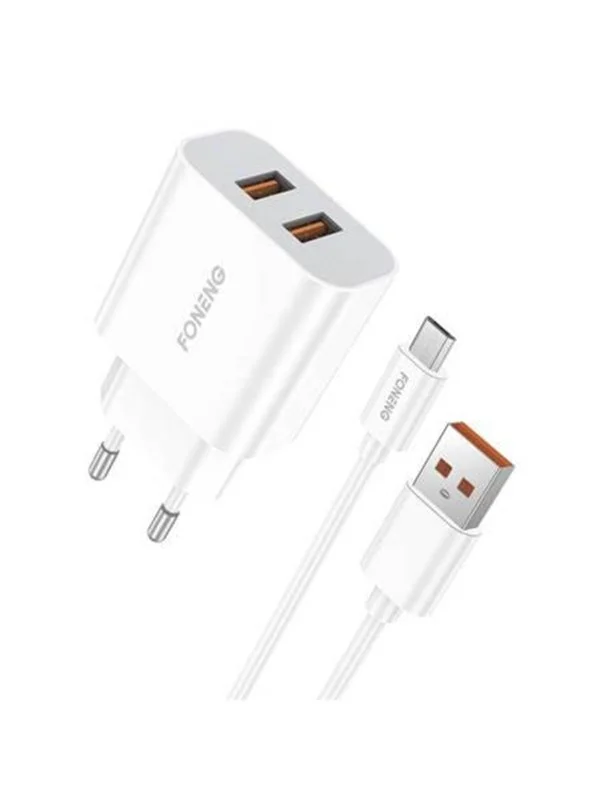 Bild von Foneng Dual USB charger EU45 Micro (12 W), USB Ladegerät