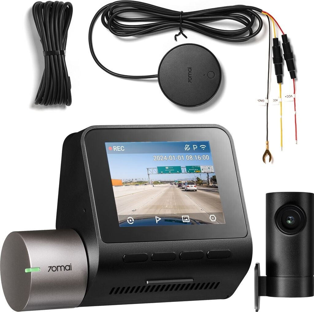 Bild von 70mai A510 Dashcam (WLAN (Wi-Fi), Autokamera Schwarz, STARVIS 2 IMX675 Bildsensor, Super Nachtsicht, GPS, 2.0" Bildschirm, G-Sensor, ADAS, f/1.8, Upgrade von A500S Pro Plus)