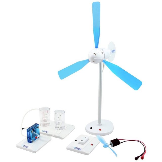 Bild von Horizon Educational FCJJ-56 Wind to Hydrogen Science Kit Brennstoffzelle, Windenergie Experimentier-Set