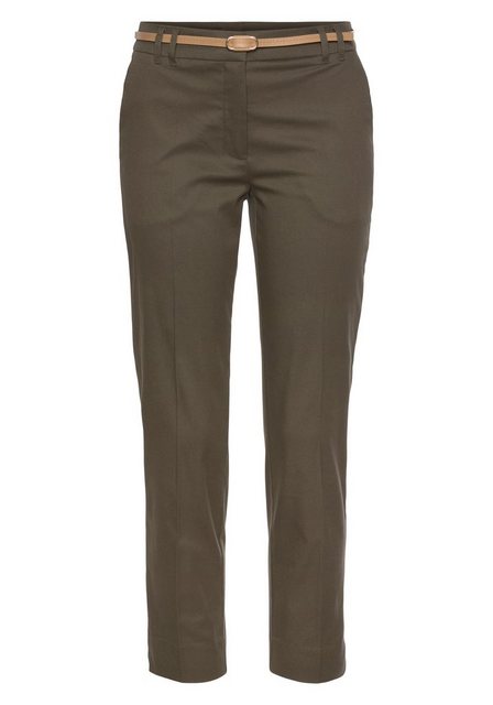 Bild von Vivance Chinohose, (mit Gürtel in Lederoptik), in klassischer Basic-Form, Stoffhose, Business-Look