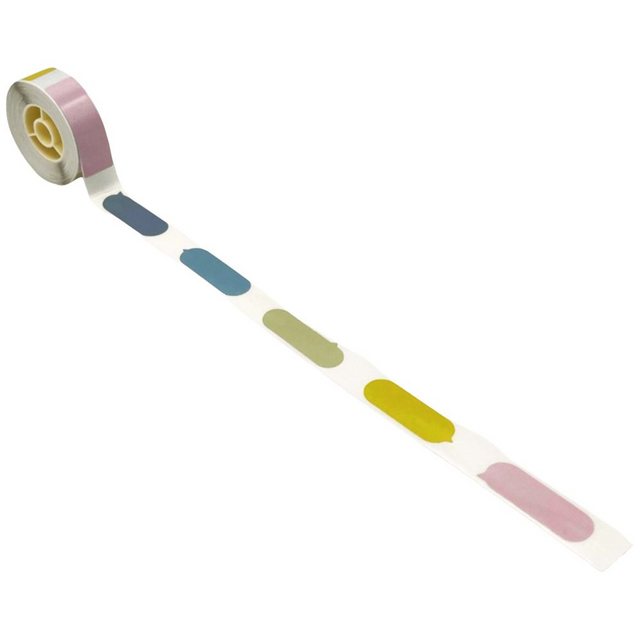 Bild von NIIMBOT Etikettenrolle für Etikettendrucker 008-7002110 farbig sortiert, 14,0 x 40,0 mm, 1 x 65 Etiketten (A2A68301401)
