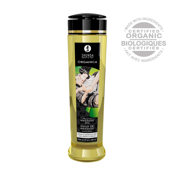 Bild von SHUNGA Gleitgel Organica Massageöl - Natürlich - 8 fl oz / 240 ml