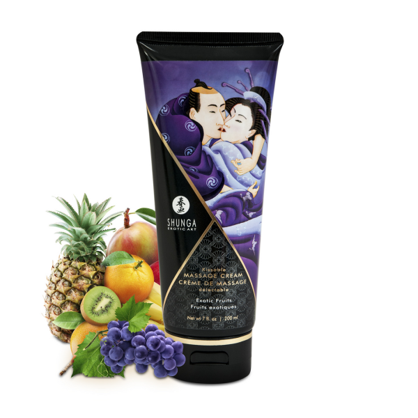 Bild von SHUNGA Gleitgel Kissable Massage Cream - Exotische Früchte - 7 floz / 200 ml