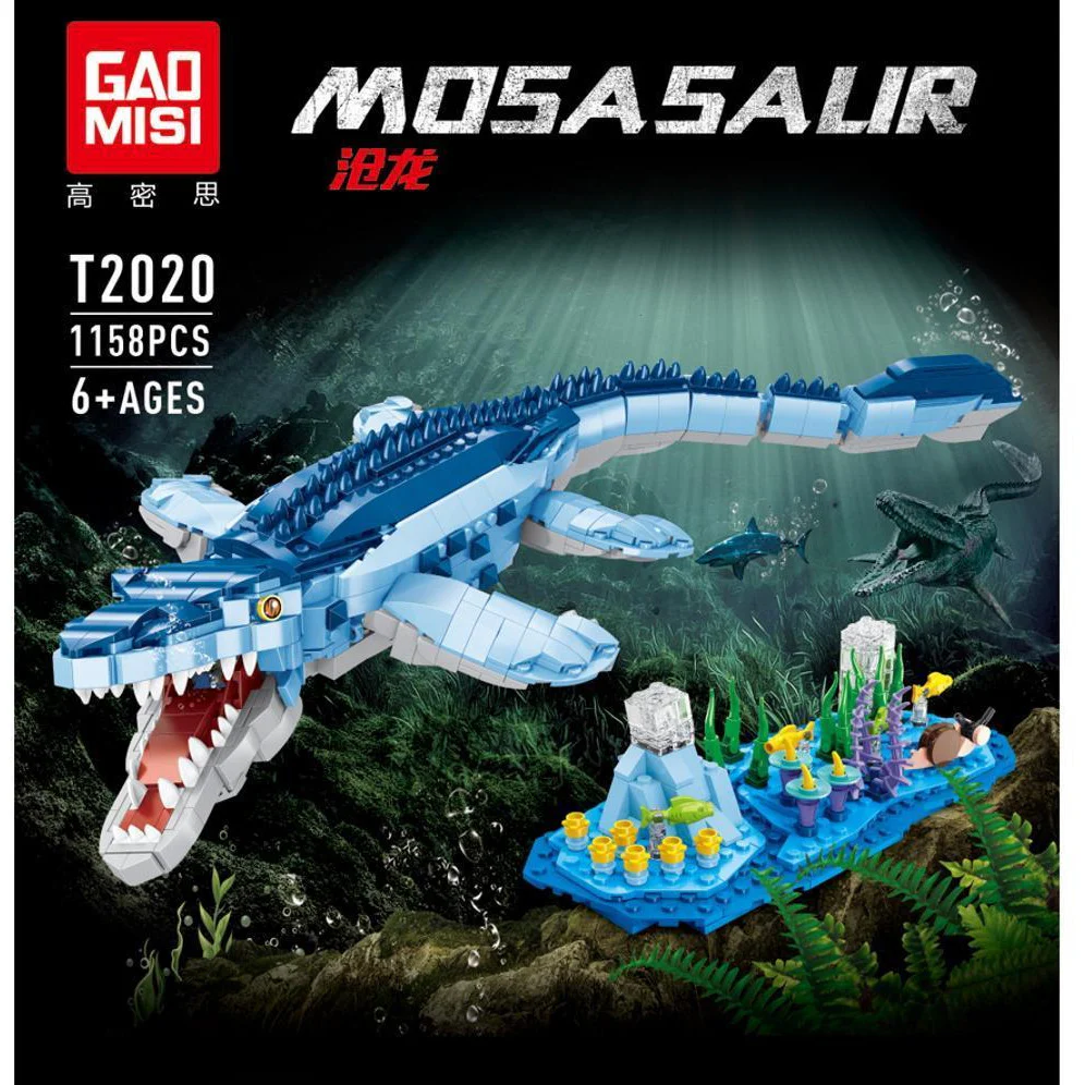 Bild von TaiGaoLe T2020 - Mosasaurus Meeresreptil - 1158 Klemmbausteine