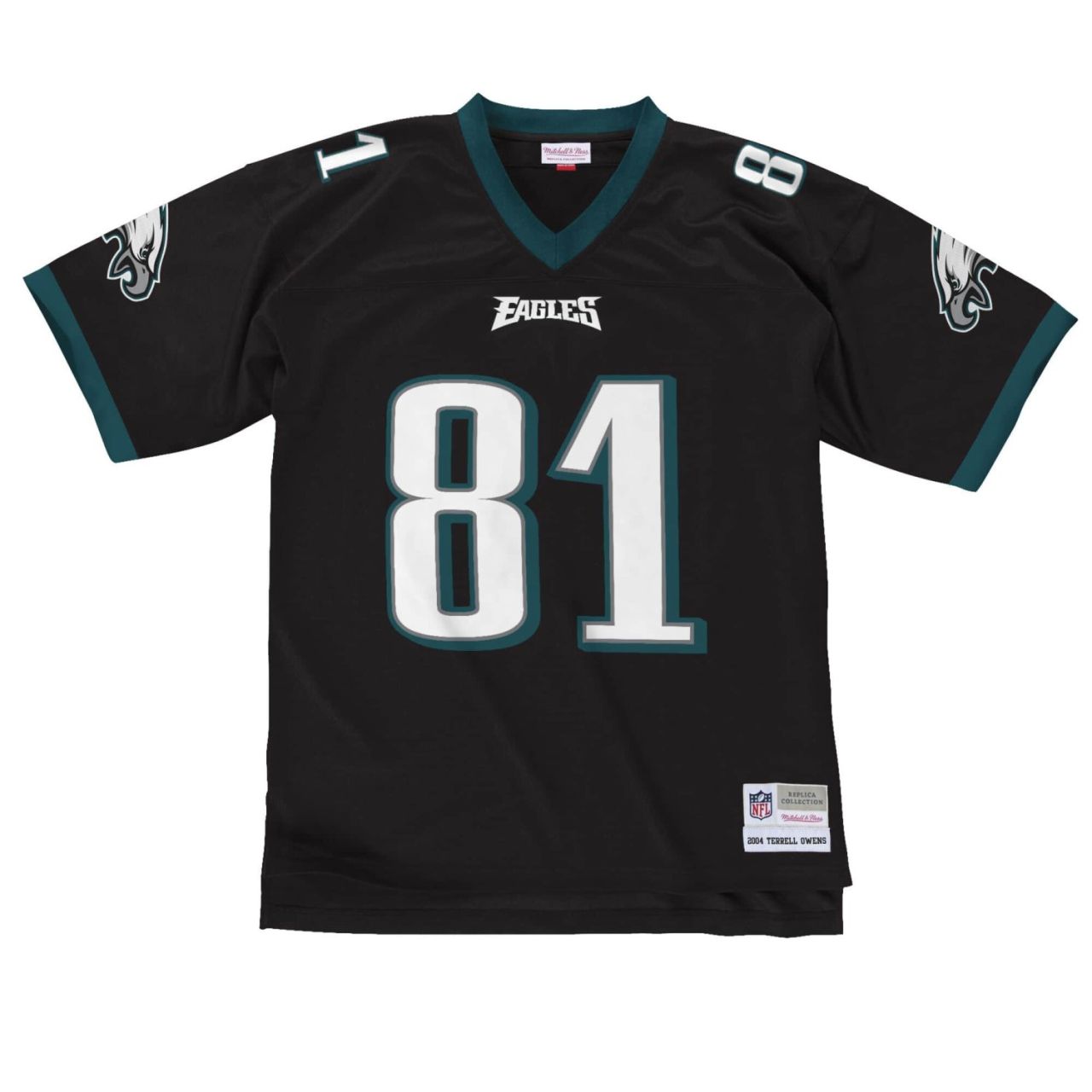 Bild von Mitchell & Ness, Herren, Sportshirt, NFL Legacy Jersey - Philadelphia Eagles Terrell Owens - XL (XL), Schwarz, XL