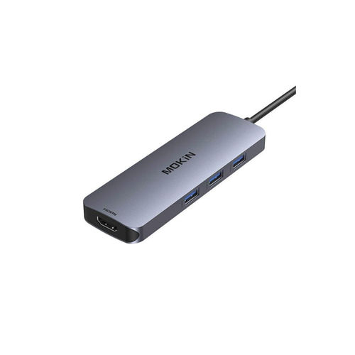 Bild von MOKiN Adapter Hub 8in1 (silber) USB-C Dockingstation