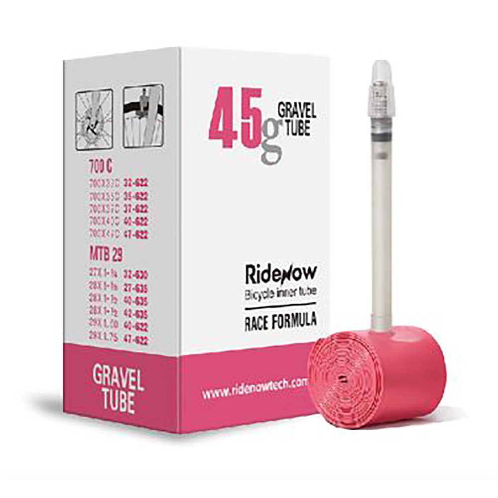 Bild von Ridenow Tpu Gravel Presta 45 Mm Inner Tube Rosa 700C / 32-47