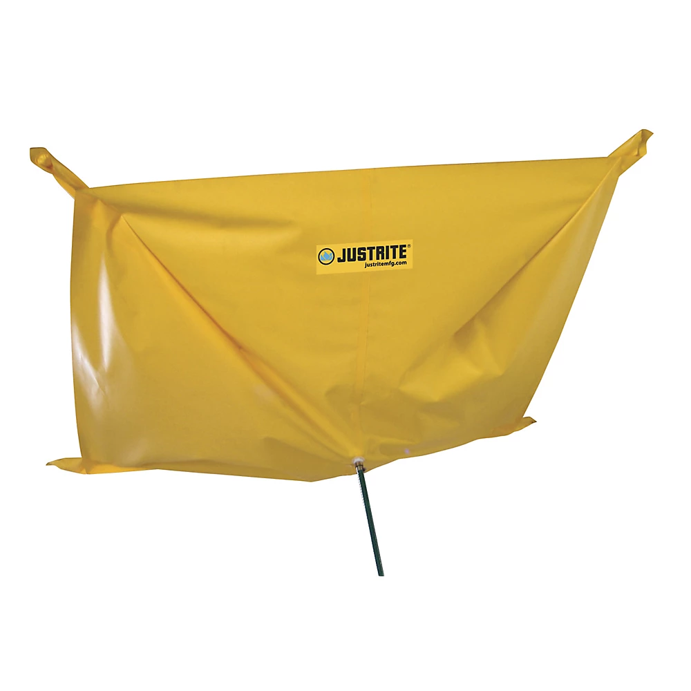 Bild von Justrite Leckage-Auffangplane, Magnetbefestigung, PVC, wasserdicht, gelb, 1500 x 1500 mm, gelb