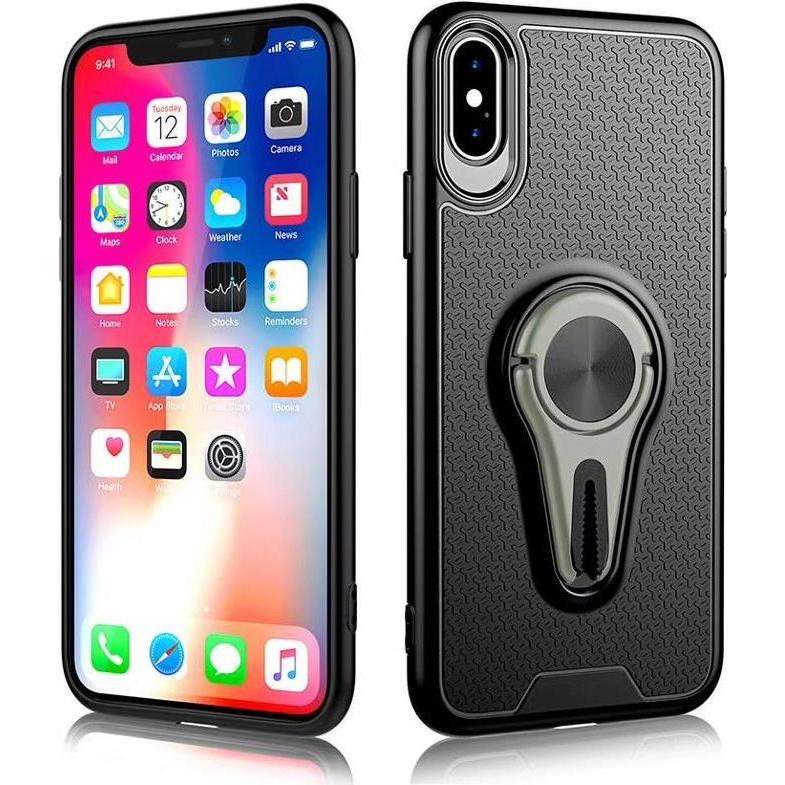 Bild von cyoo 360 Rotation Air Vent Holder Case - Grau - Apple iPhone X XS -Huelle - - pkw (Apple iPhone X), Smartphone Hülle, Grau