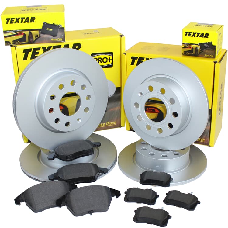 Bild von 4 Textar Bremsscheiben + Bremsbel?ge vorne hinten Toyota Corolla E12 1,6
