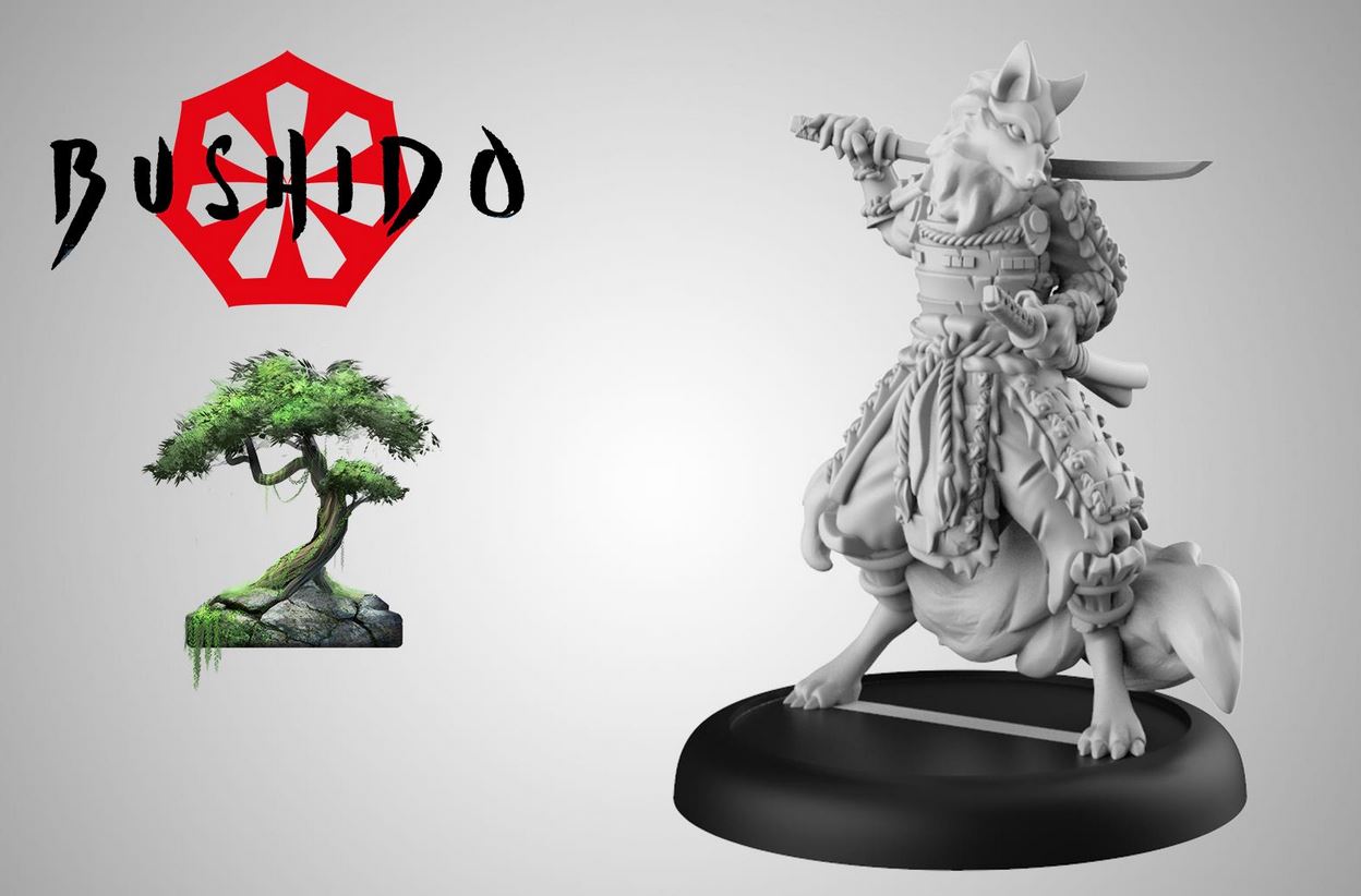 Bild von GCT Studio Bushido Senshi Tabletop Miniatur Temple of Ro-Kan Risen Sun