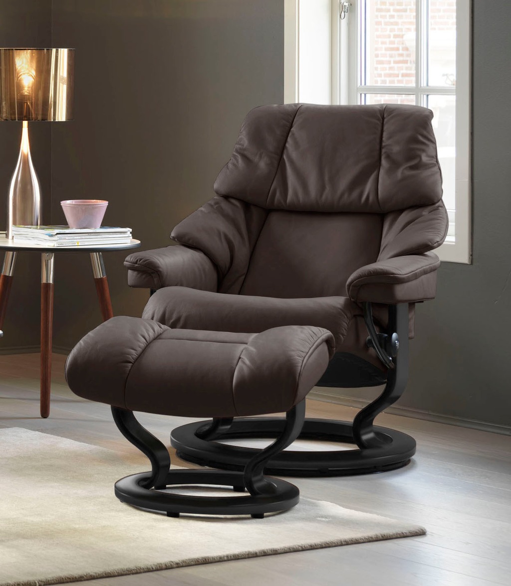 Bild von Stressless® Relaxsessel »Reno«, mit Classic Base, Größe S, M & L, Gestell Schwarz