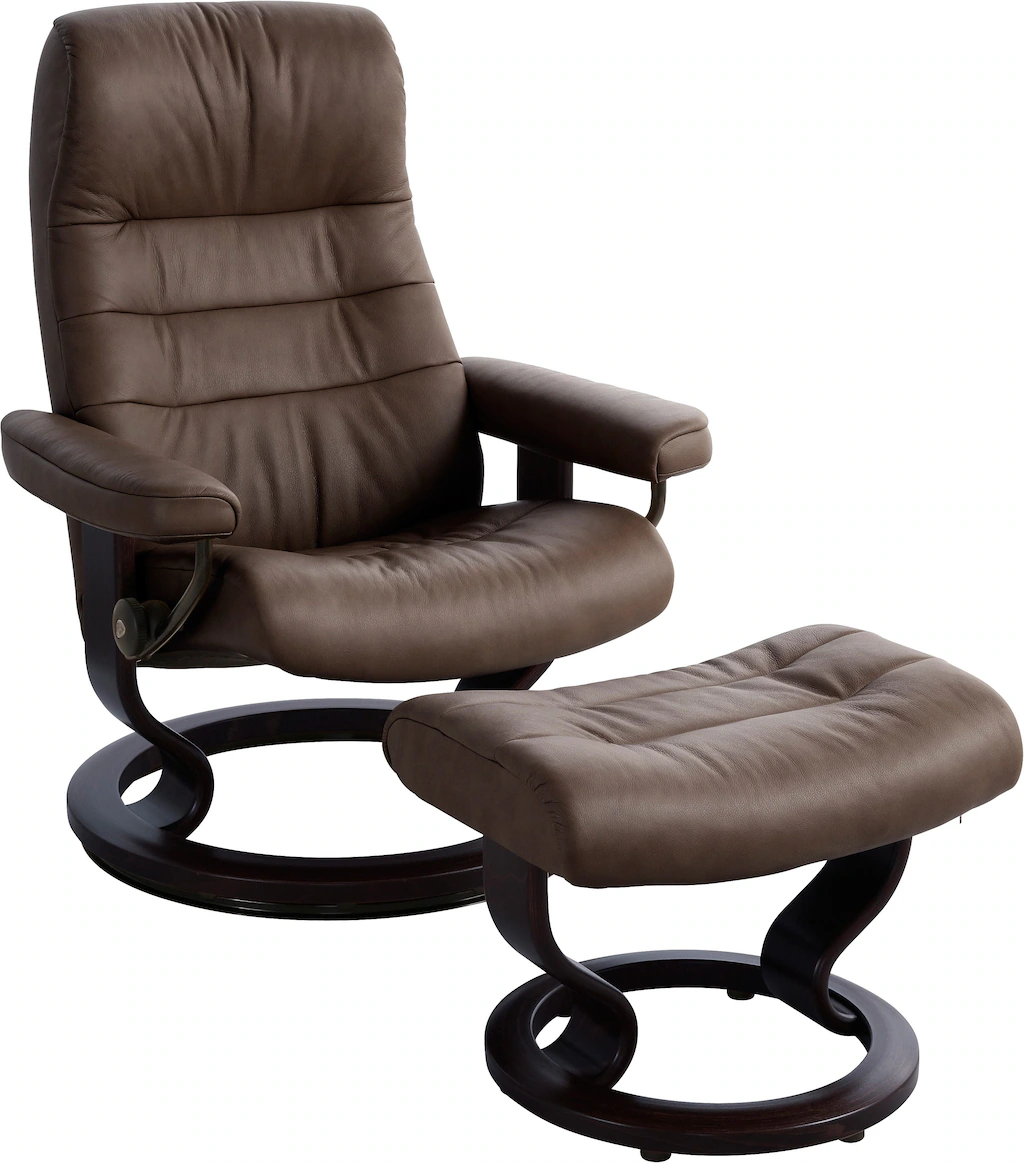 Bild von Stressless® Relaxsessel »Opal«, (Set, Relaxsessel mit Hocker), mit Hocker, mit Classic Base, Größe L, mit Schlaffunktion
