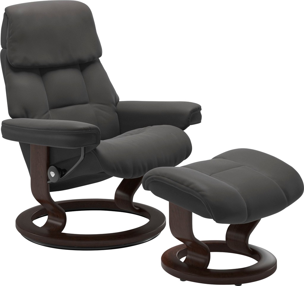 Bild von Stressless® Relaxsessel »Ruby«, mit Classic Base, Größe S, Gestell Eiche, Wenge, Braun & Schwarz