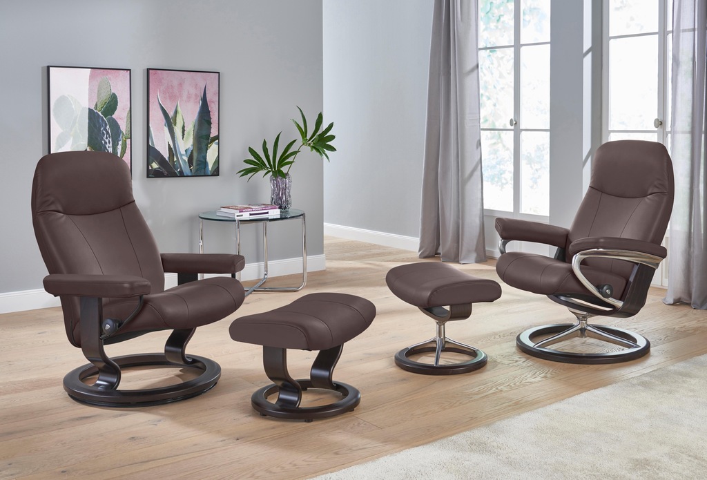 Bild von Stressless® Relaxsessel »Garda«, mit Classic Base, Größe M, Gestell Wenge