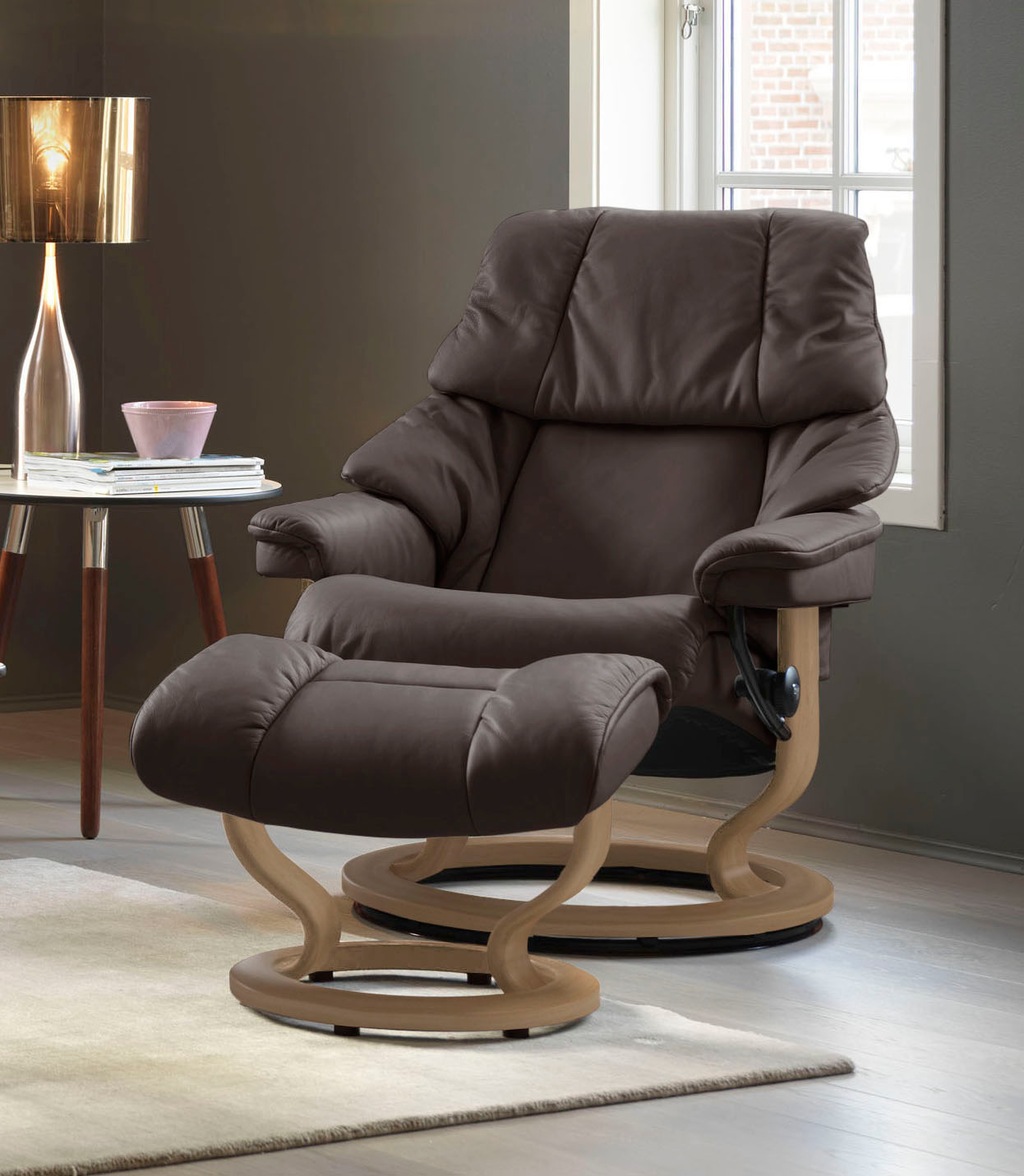 Bild von Stressless® Relaxsessel »Reno«, mit Classic Base, Größe S, M & L, Gestell Eiche