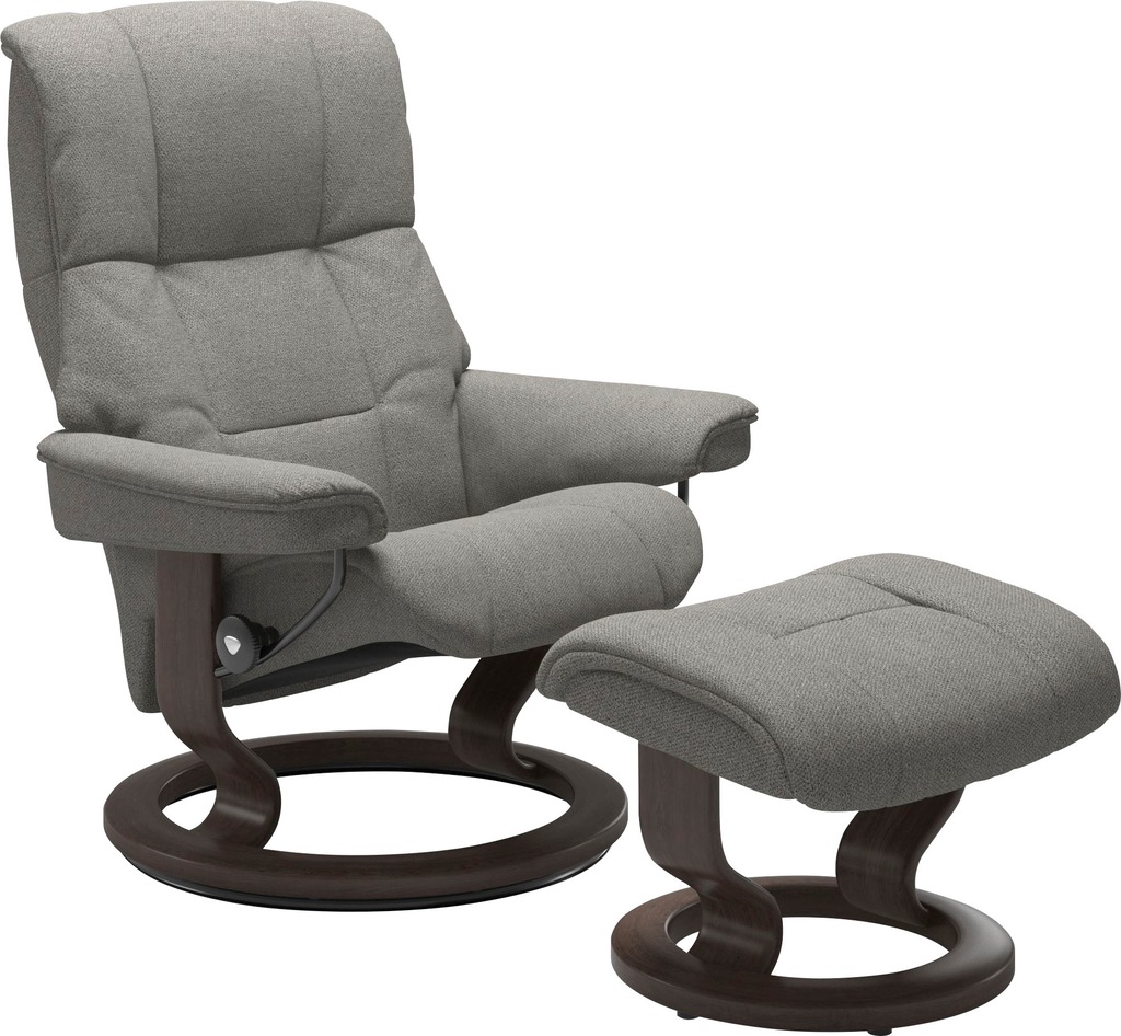 Bild von Stressless® Relaxsessel »Mayfair«, (Set, Relaxsessel mit Hocker), mit Hocker, mit Classic Base, Größe S, M & L, Gestell Wenge