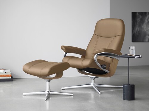 Bild von Stressless® Relaxsessel »Consul«, mit Cross Base, Größe S, M & L, Holzakzent Eiche
