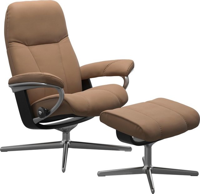 Bild von Stressless® Relaxsessel »Consul«, mit Cross Base, Größe S, M & L, Holzakzent Schwarz