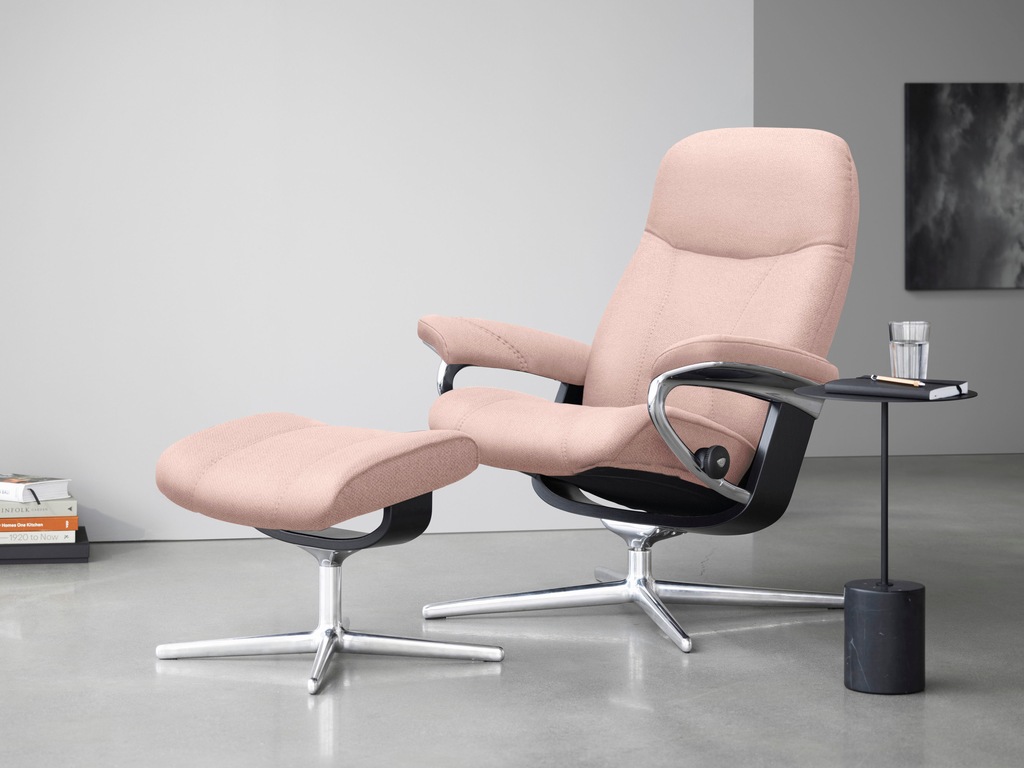 Bild von Stressless® Relaxsessel »Consul«, mit Cross Base, Größe S, M & L, Holzakzent Schwarz