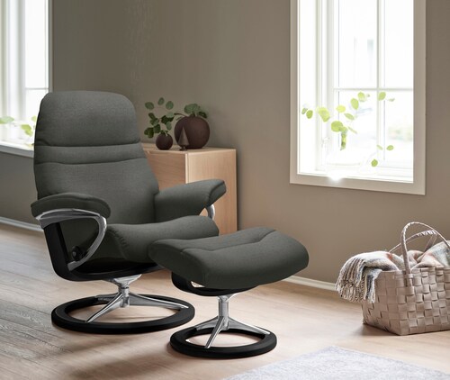 Bild von Stressless® Fußhocker »Sunrise«, mit Signature Base, Gestell Schwarz