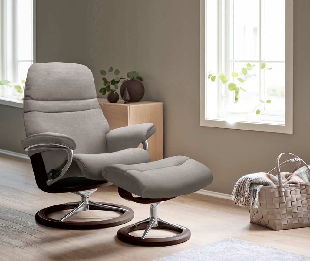 Bild von Stressless® Fußhocker »Sunrise«, mit Signature Base, Gestell Braun
