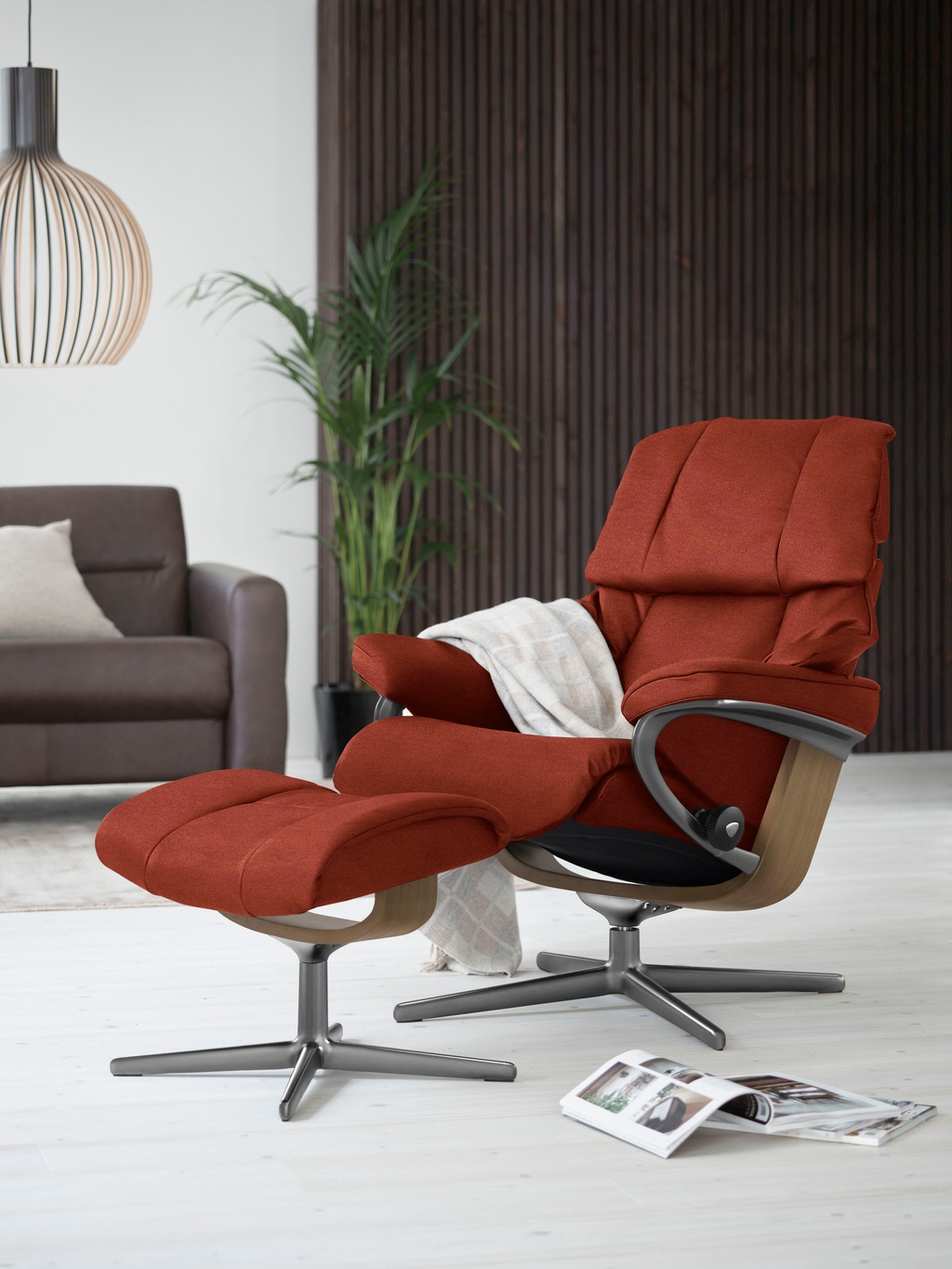 Bild von Stressless® Relaxsessel »Reno«, mit Cross Base, Größe S, M & L, Holzakzent Eiche