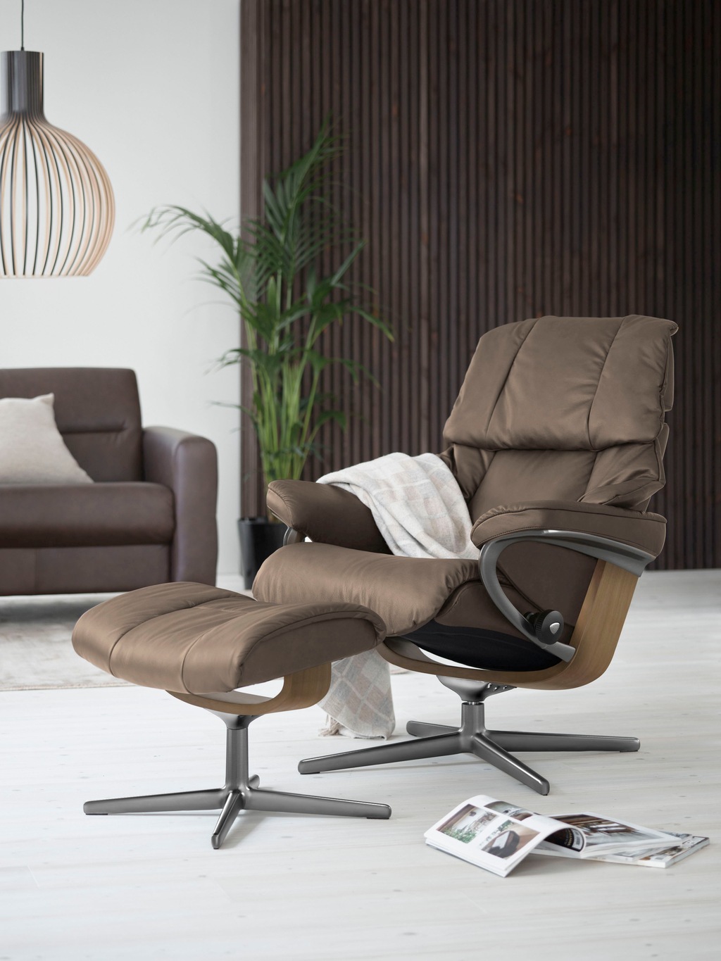 Bild von Stressless® Relaxsessel »Reno«, mit Cross Base, Größe S, M & L, Holzakzent Eiche