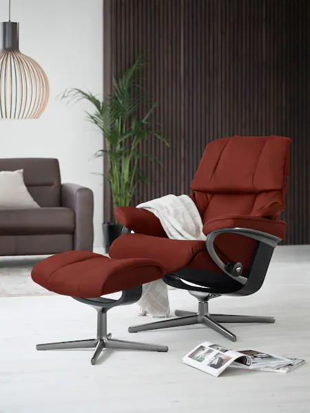 Bild von Stressless® Relaxsessel »Reno«, mit Cross Base, Größe S, M & L, Holzakzent Schwarz