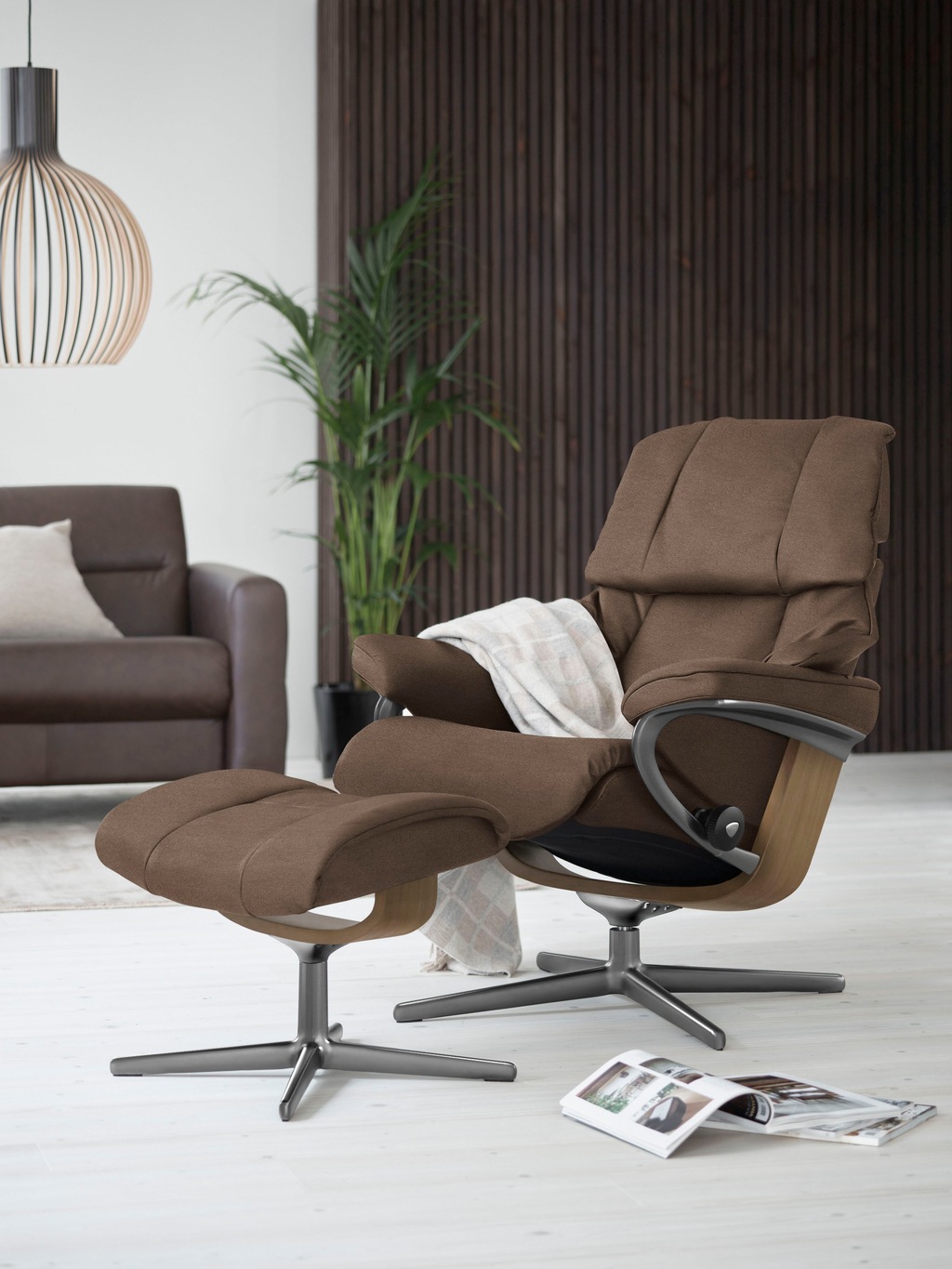 Bild von Stressless® Relaxsessel »Reno«, mit Cross Base, Größe S, M & L, Holzakzent Eiche