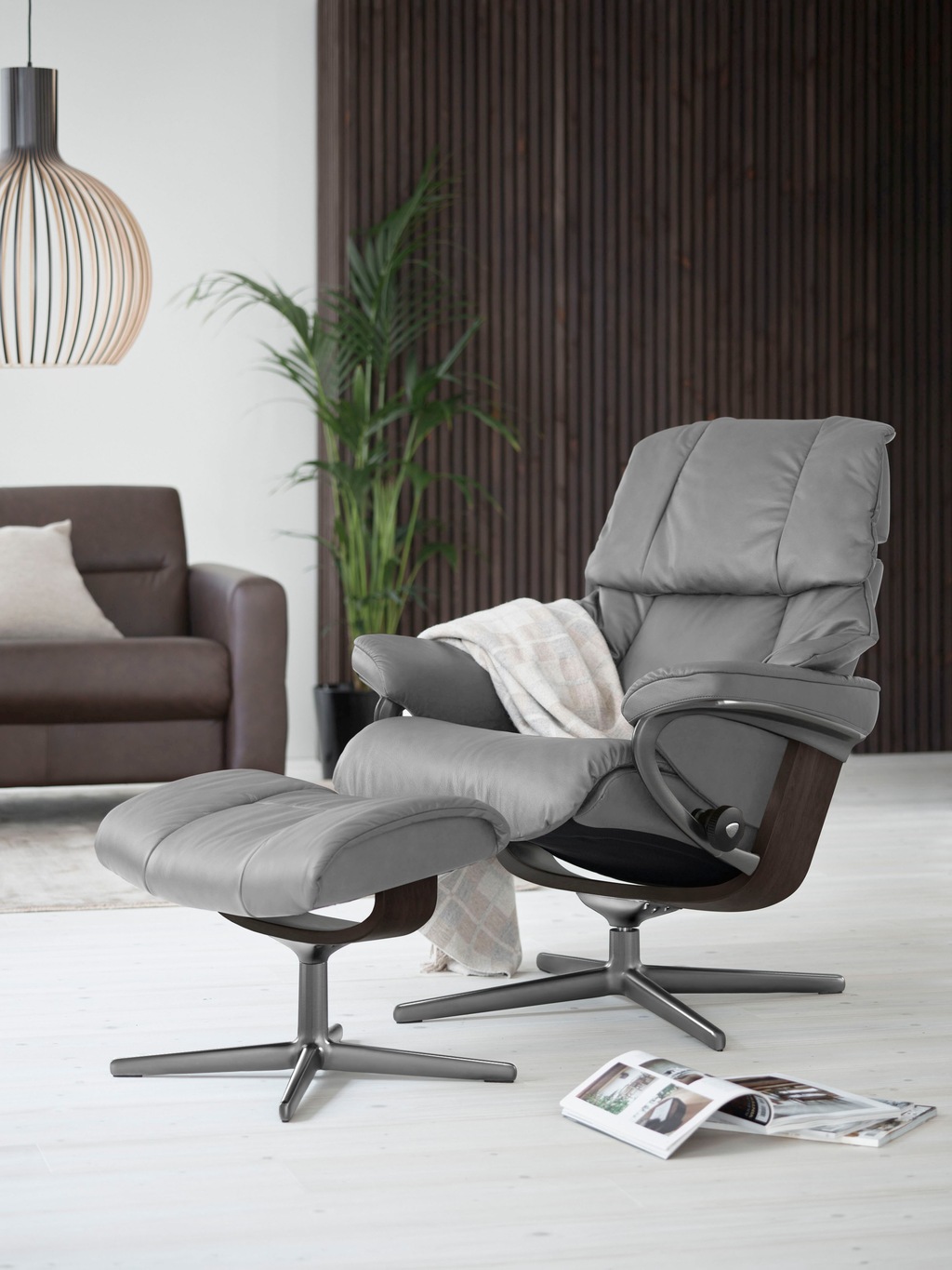 Bild von Stressless® Relaxsessel »Reno«, mit Cross Base, Größe S, M & L, Holzakzent Wenge