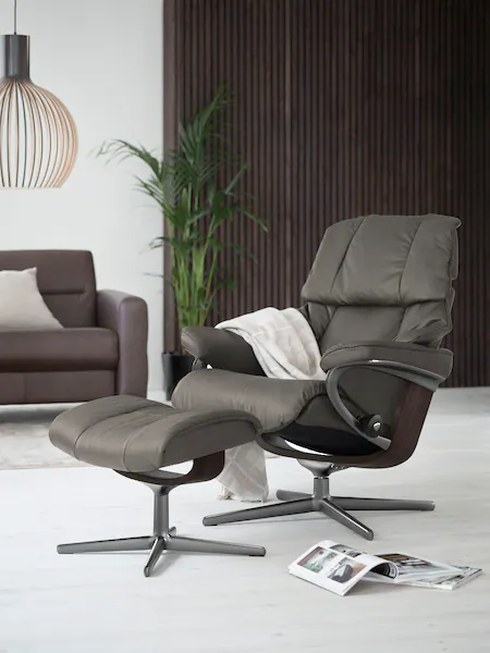 Bild von Stressless® Relaxsessel »Reno«, mit Cross Base, Größe S, M & L, Holzakzent Wenge