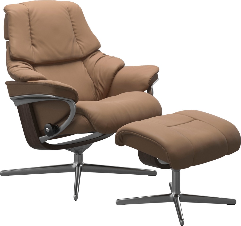 Bild von Stressless® Fußhocker »Reno«, mit Cross Base, Größe S, M & L, Holzakzent Wenge