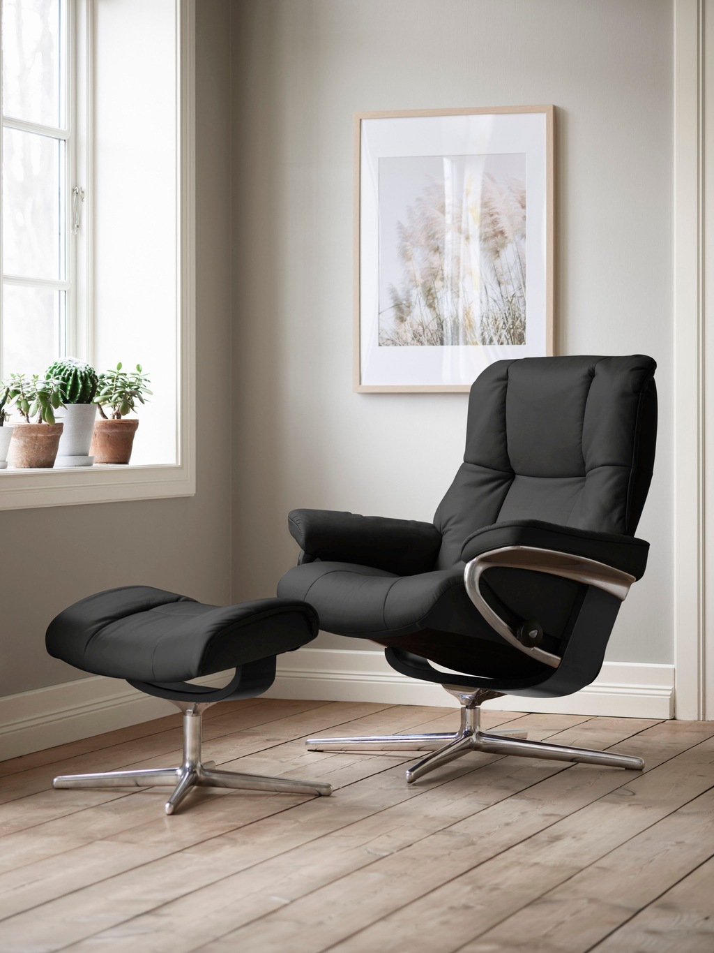 Bild von Stressless® Relaxsessel »Mayfair«, mit Cross Base, Größe S, M & L, Holzakzent Schwarz